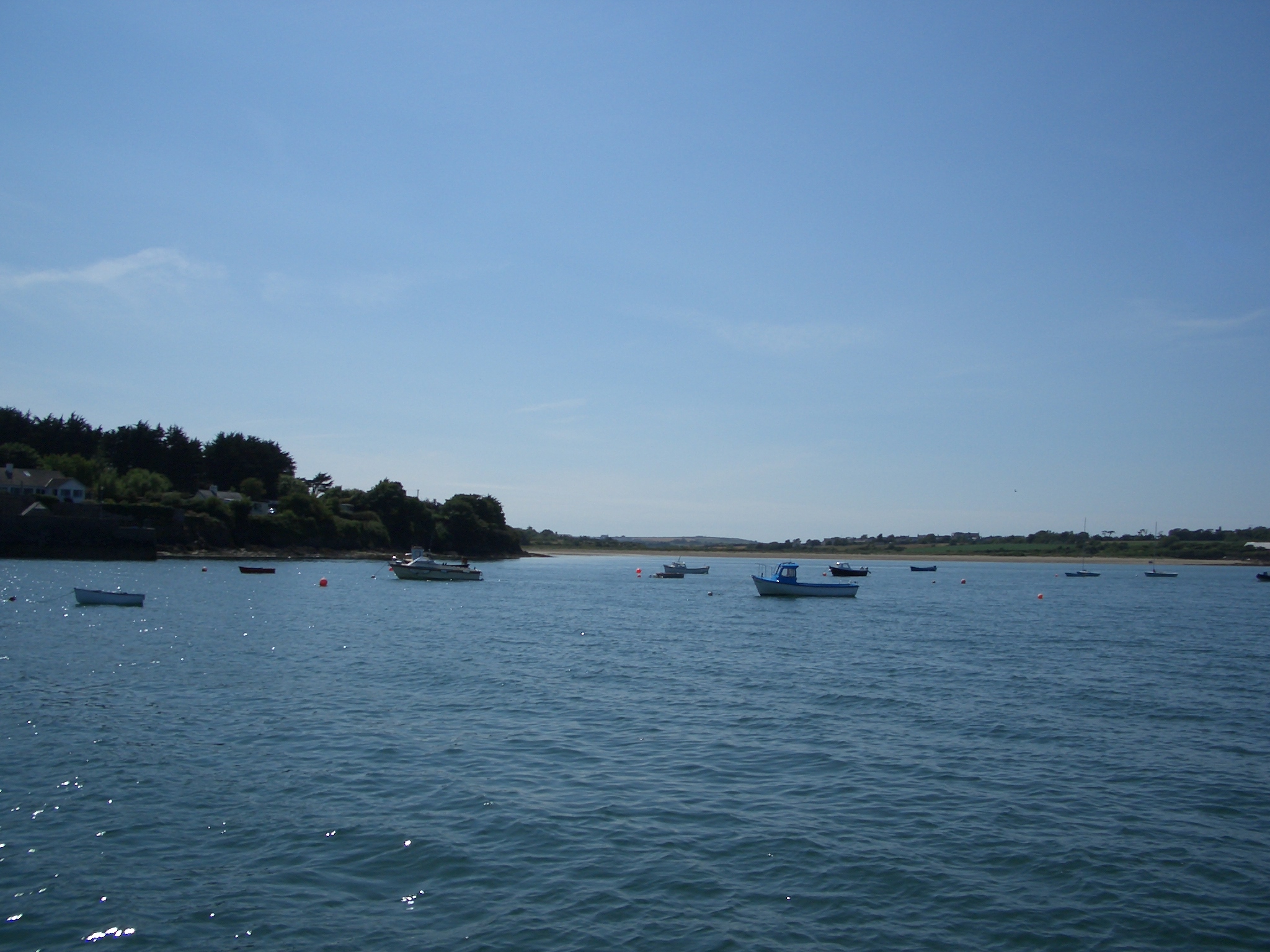 View from bay moorings looking towards Fethard village